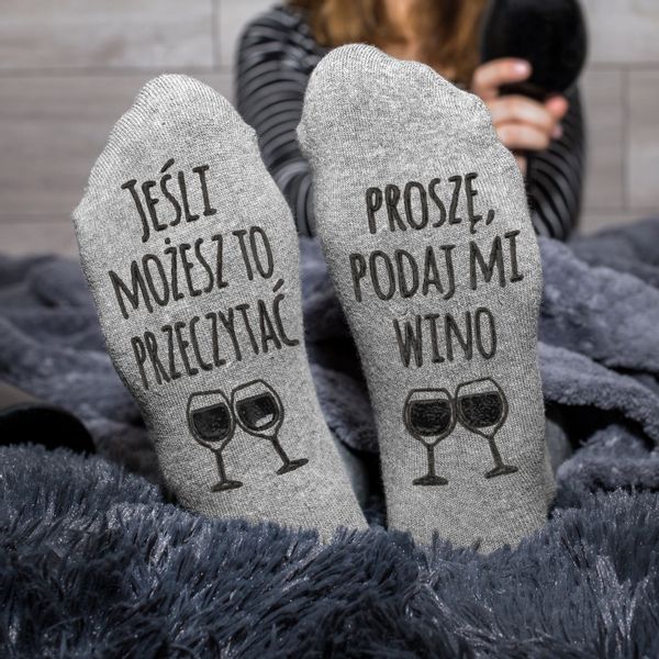 Skarpetki stopki damskie śmieszny prezent 35-40 na PREZENT dla niej zdjęcie 1