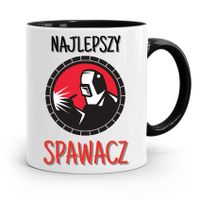 Kubek Czarny Dla Spawacza Najlepszy Spawacz Z Nadrukiem Ze Zdjęciem