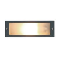 Grafitowy wpust INA 4907 prostokątna lampa zewnętrzna do ogrodu