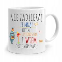 Kubek Prezent Dla Listonosza Nie Zadzieraj Ze Mną Z Nadrukiem Ze Zdjęciem
