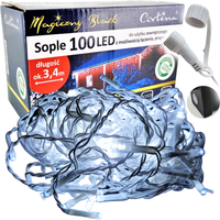 LAMPKI CHOINKOWE SOPLE 100 LED WEW/ZEW PROGRAMATOR