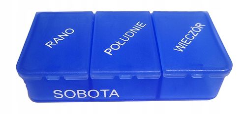POJEMNIK KASETKA PUDEŁKO NA LEKI TABLETKI 7dni x 3 na Arena.pl