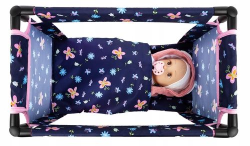 KINDERPLAY ŁÓŻECZKO DLA LALEK TURYSTYCZNE KOJEC AKCESORIA TORBA POŚCIEL na Arena.pl