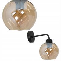 Kinkiet nowoczesny kula SOFIA AMBER 1xE27