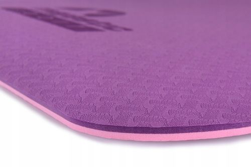 Mata do ćwiczeń Majestic Sport 183 cm x 61 cm róże i fiolety Sport na Arena.pl