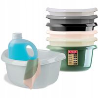 MISKA MIEDNICA Z UCHWYTAMI PLASTIKOWA 20L SZARA