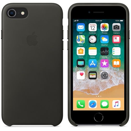 Apple iPhone 8 / 7 Leather Case - Charcoal  Gray na Arena.pl