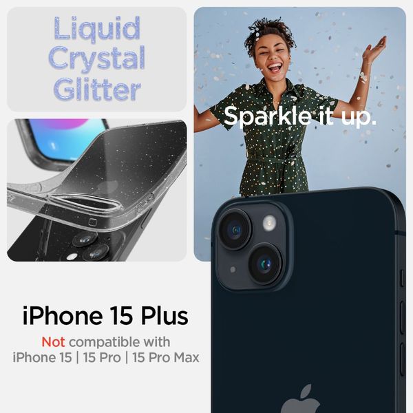 spigen liquid crystal iphone 15 plus glitter crystal zdjęcie 10