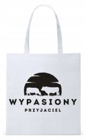 Dla Przyjaciela Na Prezent Torba Eco Biała Shopper Z Nadrukiem Ze Zdjęciem
