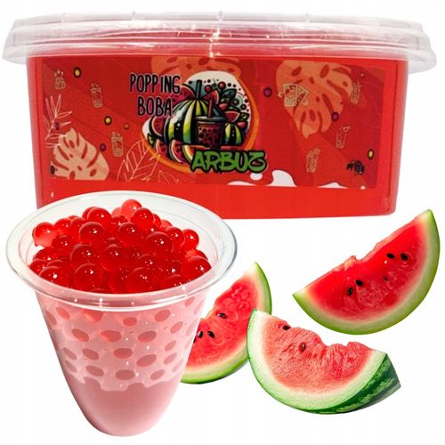MIX I Zestaw do Bubble Tea KULKI + ŻELKI 4x450g Kiwi Arbuz Mango Liczi na Arena.pl