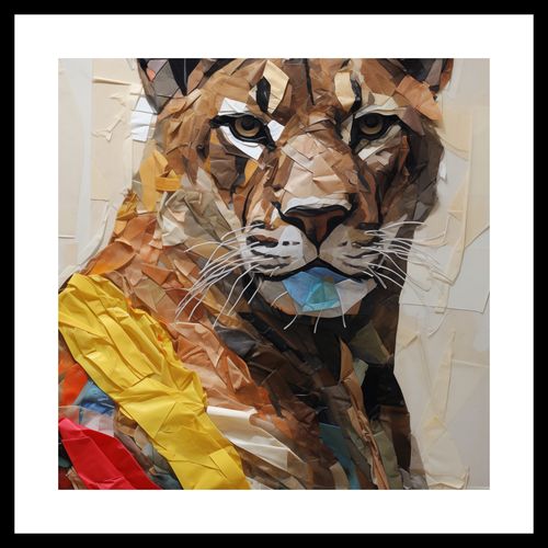 Plakat 30x30cm Papierowy Tygrys na Arena.pl