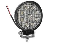 Lampa robocza 12/24V, 9x3W, 9 diod CREE, średnica 115 mm
