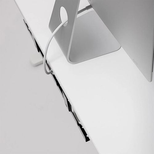 ORGANIZER DO KABLI NA PRZEWODY POD BIURKO BLAT KOSZYK PÓŁKA METALOWA na Arena.pl