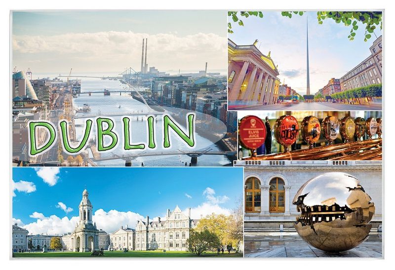 Dublin - magnes szklany zdjęcie 1