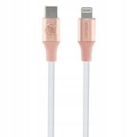 Guess GUCLLALRGDP kabel USB-C - Lightning 1.5m Fast Charging różowy/pink Eb