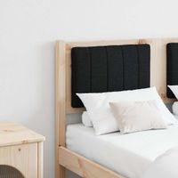 Tapicerowane wezgłowie Brązowy 120 cm Lite drewno sosnowe