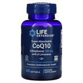 LIFE EXTENSION Koenzym Q10 Ubichinon 100 mg + D-Limonen 100 mg (60 kaps.)