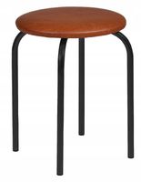 taboret krzesło jasny brąz czarne metalowe nogi do jadalni klasyczny