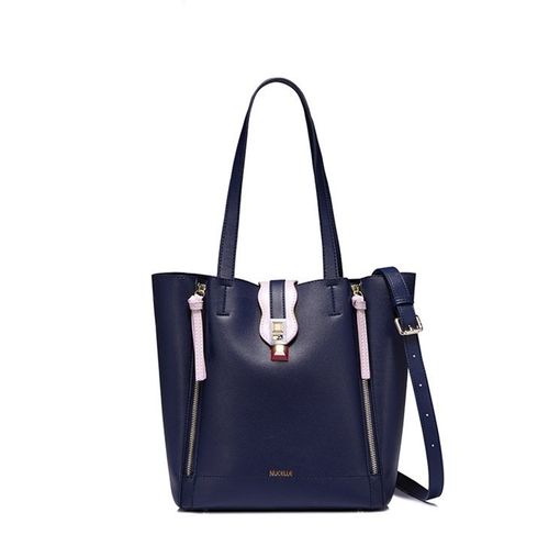 NUCELLE Stylowy granatowy shopper na Arena.pl
