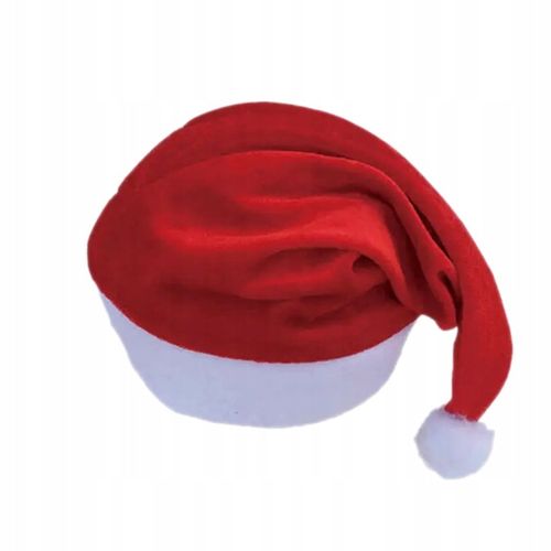 CZAPKA ŚWIĘTEGO MIKOŁAJA CZERWONA 10szt PRZEBRANIE STRÓJ KOSTIUM ŚWIĄTECZNY na Arena.pl