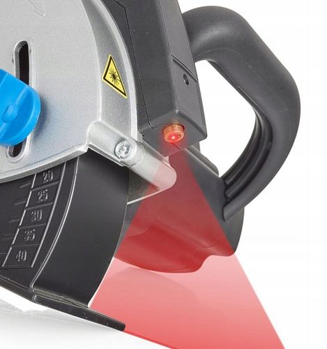 ELEKTRYCZNA BRUZDOWNICA DO BETONU ZE WSKAŹNIKIEM LASEREM 2 TARCZE na Arena.pl