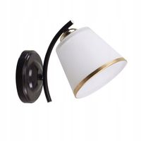 KINKIET LAMPA ŚCIENNA CANDELLUX GRECO 21-22615 CZARNY / BIAŁY