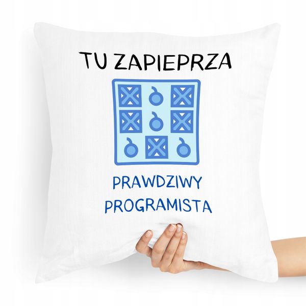 Poduszka Prezent Tu Zapieprza Prawdziwy Informatyk Z Nadrukiem Ze Zdjęciem zdjęcie 1