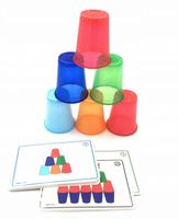 Kubeczkowe Kodowanie WIEŻE 40 kubeczków + 30 kart