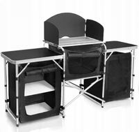 KUCHNIA TURYSTYCZNA KEMPINGOWA NA GRILLA STÓŁ CATERINGOWY Z TORBĄ SKŁADANY