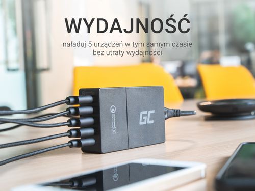 Green Cell Ładowarka 5xUSB Quick Charge 3.0 na Arena.pl