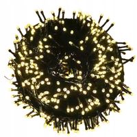 LAMPKI CHOINKOWE 500 LED ZEWNĘTRZNE WEWNĘTRZNE ŚWIĄTECZNE CIEPŁY BIAŁY