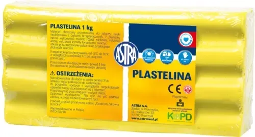Plastelina 1 kg, cytrynowa zdjęcie 1