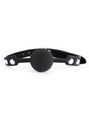 black silicone ball gag