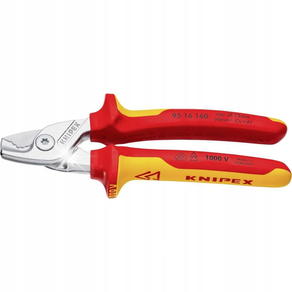 STEPCUT NOŻYCE DO KABLI VDE 160MM KNIPEX zdjęcie 1