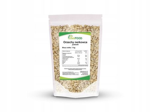 ORZECHY NERKOWCA NERKOWCE POŁÓWKI 1000G 1KG NATURALNE I PYSZNE DELIFOOD na Arena.pl