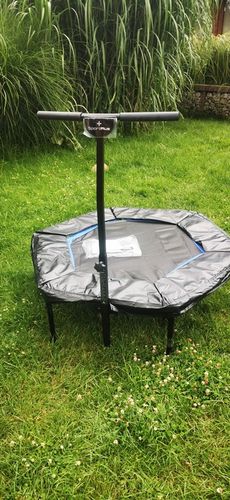 Trampolina akrobacyjna , fitness SportPlus 126 cm do 130kg niebieska na Arena.pl