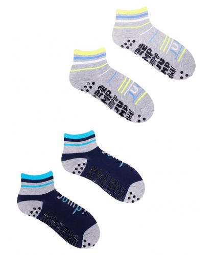 SKARPETKI KRÓTKI NA TRAMPOLINY ABS SKS-0021 27-30 wzór - dziewczynka na Arena.pl