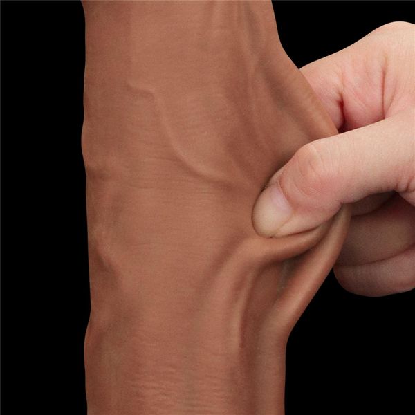 11.5'' King Sized Sliding Skin Dual Layer Dong Brown zdjęcie 15