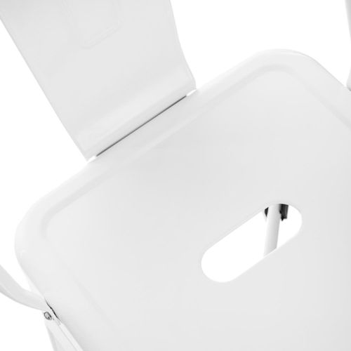 Hoker Paris Back 66cm biały inspirowany Tolix na Arena.pl