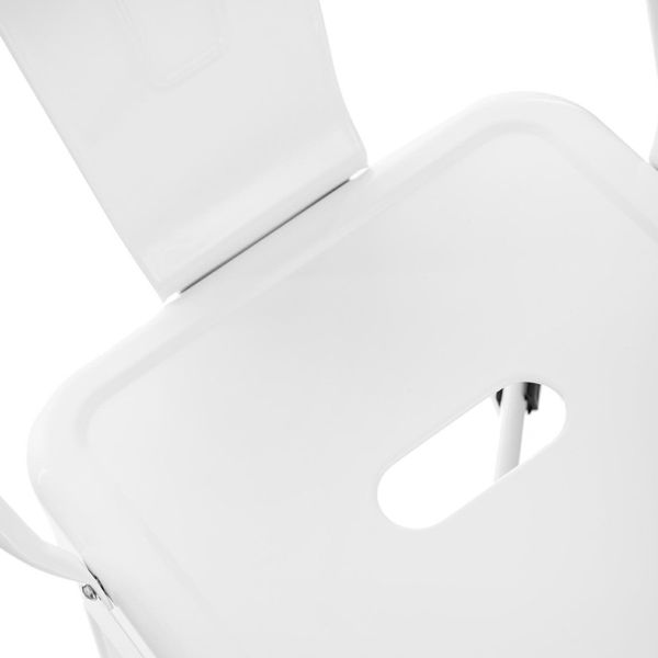 Hoker Paris Back 66cm biały inspirowany Tolix zdjęcie 5