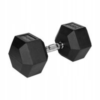 Hantel żeliwny gumowany sztangielka HEX 30kg Rebel hexagonalne SOLIDNE