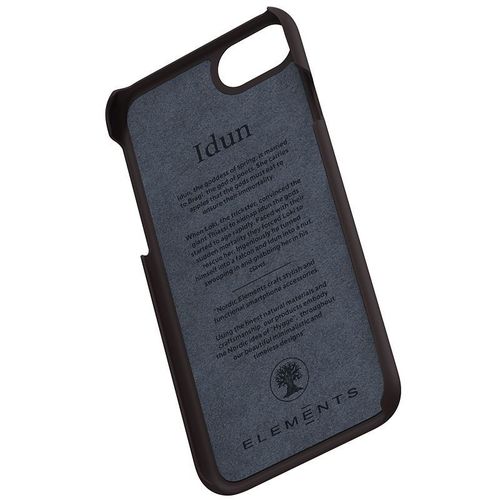 Materiałowe etui iPhone SE 2020 8 7 (Dark Brown Pattern 2) na Arena.pl