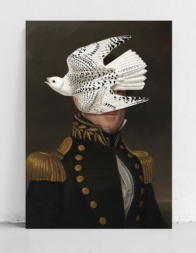 Obraz na płótnie portret pop art generał 80x120 cm na Arena.pl