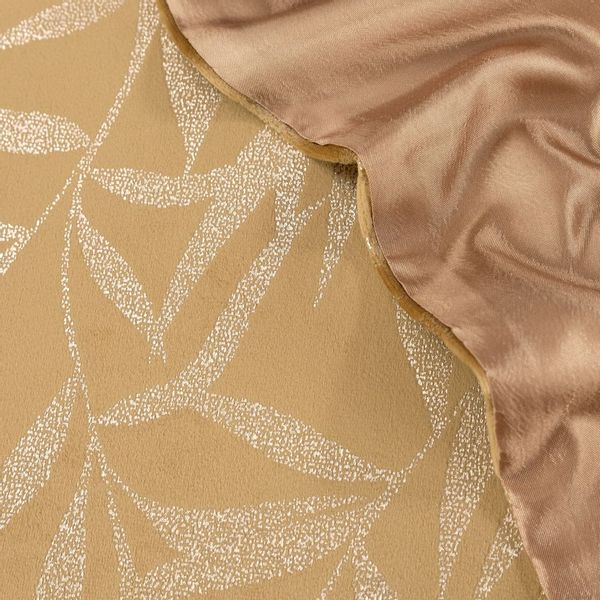 Bieżnik dekoracyjny/ szarfa BLINK-15 35x180 miodowy w liście zdjęcie 5