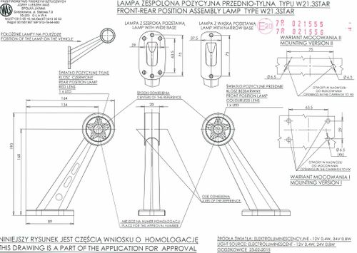 Lampa LED obrysowa przednio-tylna LEWA (875L) na Arena.pl