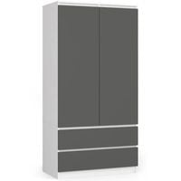 Szafa do sypialni, 2 szuflady, drzwi, DORMI, 90x51x180 cm,  | TYLETEGOTU