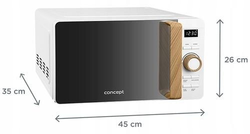 KUCHENKA MIKROFALOWA MIKROFALÓWKA WOLNOSTOJĄCA 20L 800W BIAŁA Concept na Arena.pl