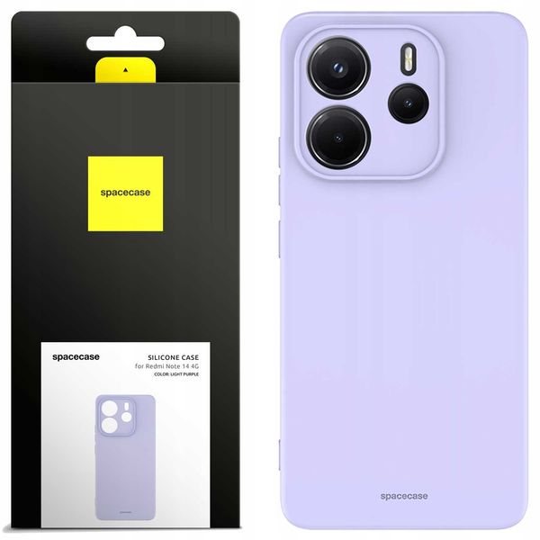 Spacecase Silicone Case 3.0 Redmi Note 14 5G Light Purple zdjęcie 1