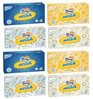 Chusteczki kosmetyczne higieniczne FOXY MEGA MIĘKKIE 1600szt. (200sztx8op.)