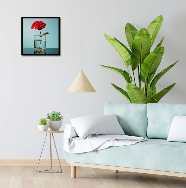 Plakat 40x40cm Kwiat w Szkle zdjęcie 4